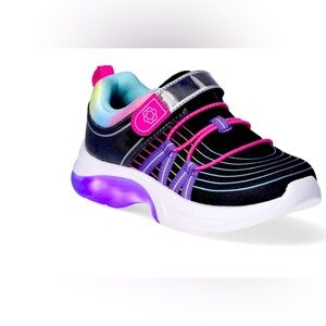 Athletic Works Girl's Low Top Light Up Sneakers size 3